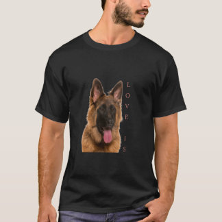Love Is German Shepherd Shirt Dog Mum GSD Dad GSD