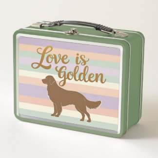 Love is Golden Metal Lunch Box