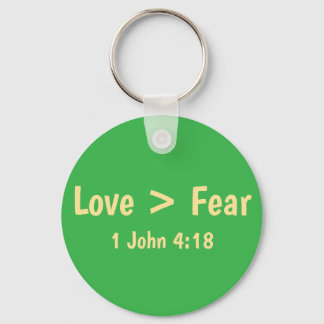 Love is Greater than Fear T-Shirt Key Ring