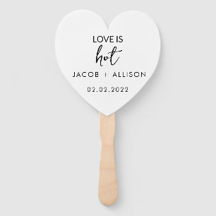 Love is hot hand fan