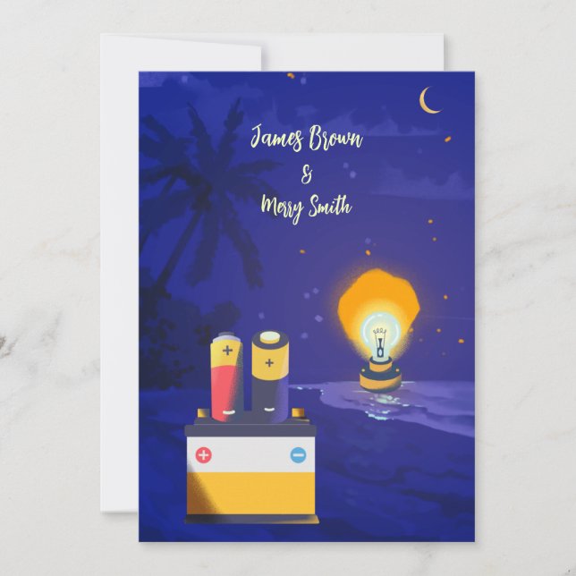 Love is Illumination Radiant Union Souls wedding Invitation (Front)