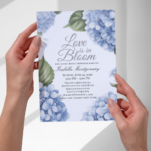Love Is in Bloom Aesthetic Feminine Hydrangea Invitation