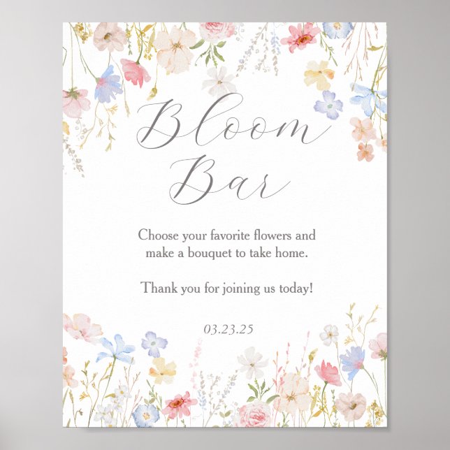 Love Is In Bloom Bar Sign (Front)