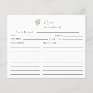 Love is in Bloom Boho Bridal Shower Recipe Floral