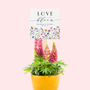 Love is in Bloom Bridal Shower Favour Gift Tag