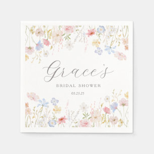 Love Is In Bloom Bridal Shower favour tags Napkin