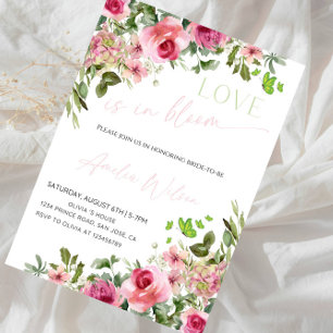 Love Is in Bloom Bridal Shower-Floral Garden Theme Invitation