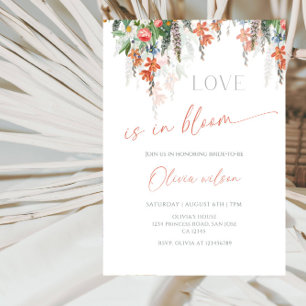 Love Is in Bloom Bridal Shower-Floral Garden Theme Invitation
