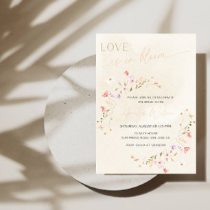 Love Is in Bloom Bridal Shower-Floral Garden Theme Invitation