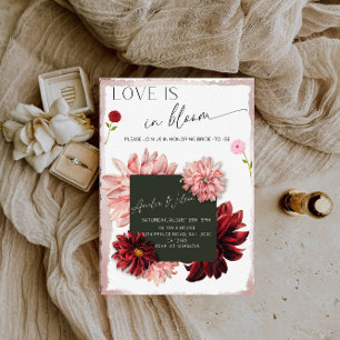 Love Is in Bloom Bridal Shower-Floral Garden Theme Invitation