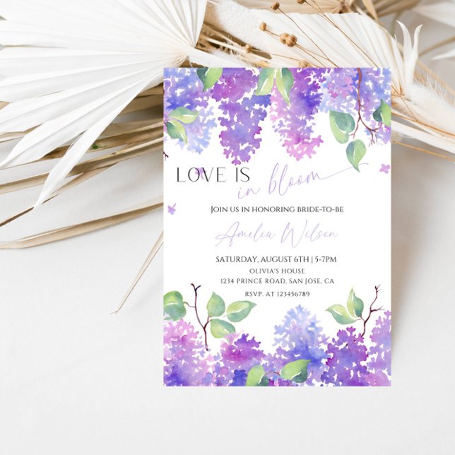 Love Is in Bloom Bridal Shower-Floral Garden Theme Invitation (Creator Uploaded)