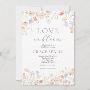 Love Is In Bloom Bridal Shower Invitation