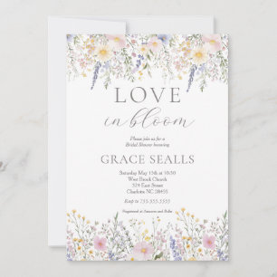 Love Is In Bloom Bridal Shower Invitation