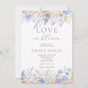 Love Is In Bloom Bridal Shower Invitation