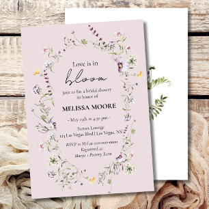 Love Is In Bloom Bridal Shower Invitation