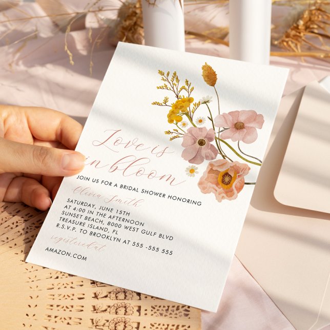 Love is in Bloom Bridal Shower Invitation (Creator Uploaded)