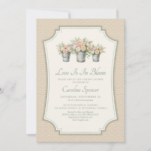 Love Is In Bloom Bridal Shower Invitation