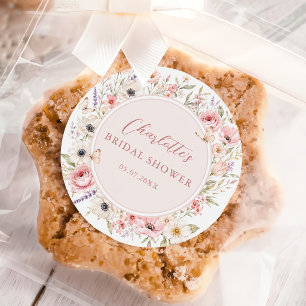 Love Is In Bloom Bridal Shower Sticker