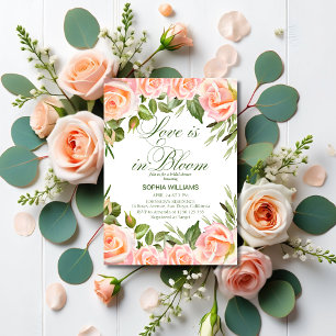 Love is in Bloom Floral Garden Bridal Shower Invitation