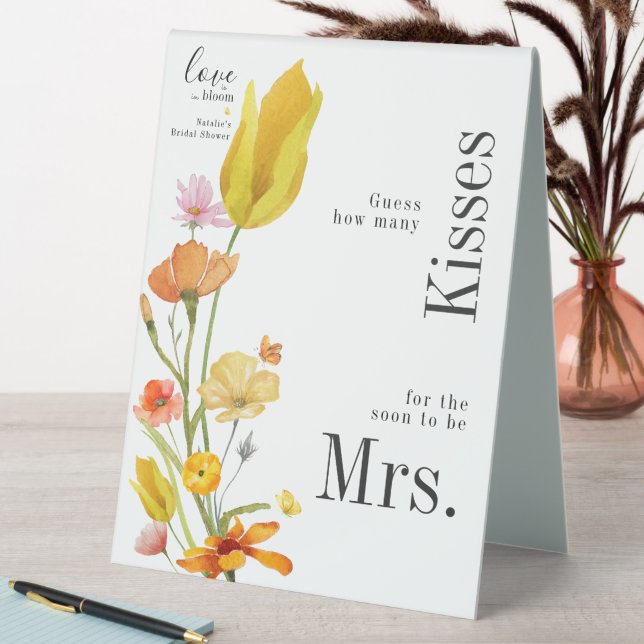 Love is in Bloom How Many Kisses Bridal Shower (In SItu (Table))