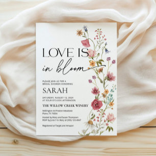 Love is In Bloom Invitation   Bridal Shower Invite