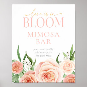 Love Is In Bloom Mimosa Bar Drink Station Sign