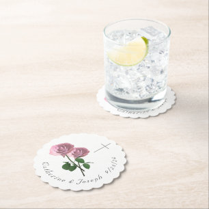 Love is in Bloom Paper Coaster