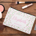 Love Is In Bloom Pink Floral Wedding Party Accessory Pouch<br><div class="desc">Love is in bloom! Floral bridal shower in timeless shades of pink</div>