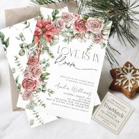 Love is in Bloom Red Pine Winter Flowers
