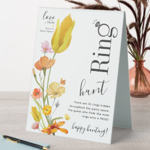 Love is in Bloom Ring Hunt Bridal Shower Game