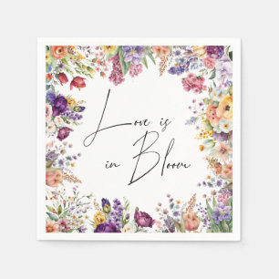 Love Is In Bloom Spring Bridal Shower  Napkin
