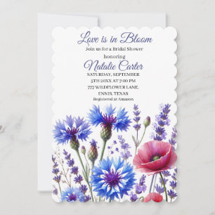 Love is in Bloom Spring Floral Bridal Shower Invitation