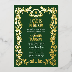 Love is in Bloom Vintage Floral Bridal Shower