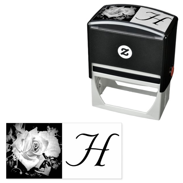 Love is in Bloom Wedding Self-inking Stamp (In Situ)