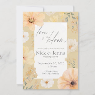 Love is in Bloom wedding shower invitation