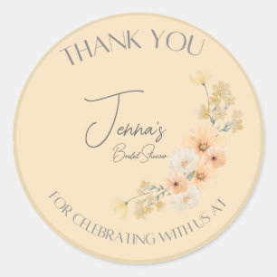 Love is in Bloom Wedding Shower stickers