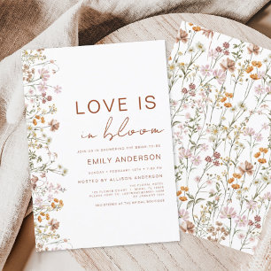 Love is in Bloom Wildflower Bridal Shower Invitation