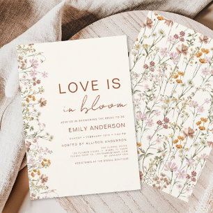 Love is in Bloom Wildflower Bridal Shower Invitation
