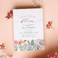 Love is in Bloom Wildflower Flower Bridal Shower
