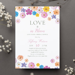 Love is in Bloom Wildflower Garden Bridal Shower Invitation