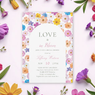 Love is in Bloom Wildflower Garden Bridal Shower Invitation
