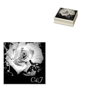 Love is in Bloom Wood Art Stamp