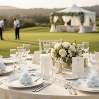 'Love Is In Full Swing.' Wedding Favour Gifts Golf Balls