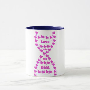 Love Is In My DNA Mug - Custom Ceramic Coffee