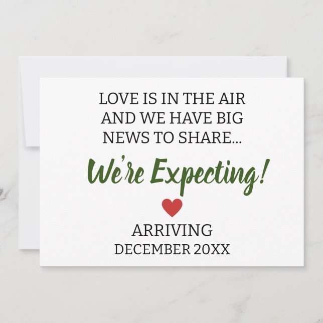 Love is in the air and we have big news pregnancy announcement (Front)