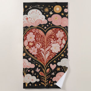 Love is in the Air Beach Towel