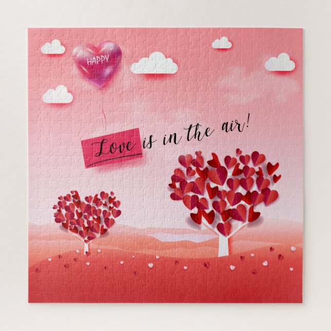 "Love is in the Air!" beautiful Love tree Jigsaw Puzzle (Vertical)