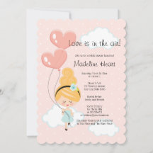 Love Is In the Air Bridal Shower Blonde On Cloud 9