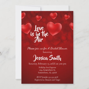 Love is in the Air Bridal Shower Invitation