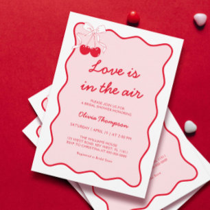 Love is in the Air Bridal Shower Invitation